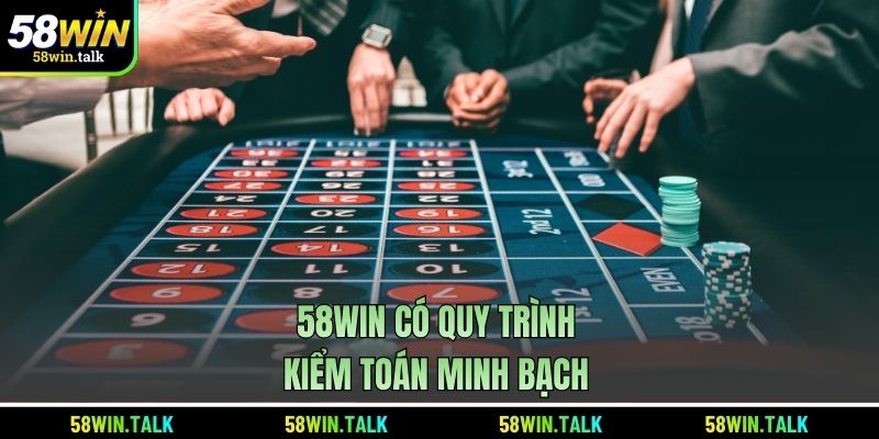58WIN có quy trình kiểm toán minh bạch